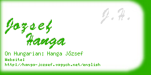 jozsef hanga business card
