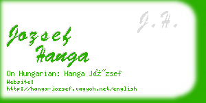 jozsef hanga business card